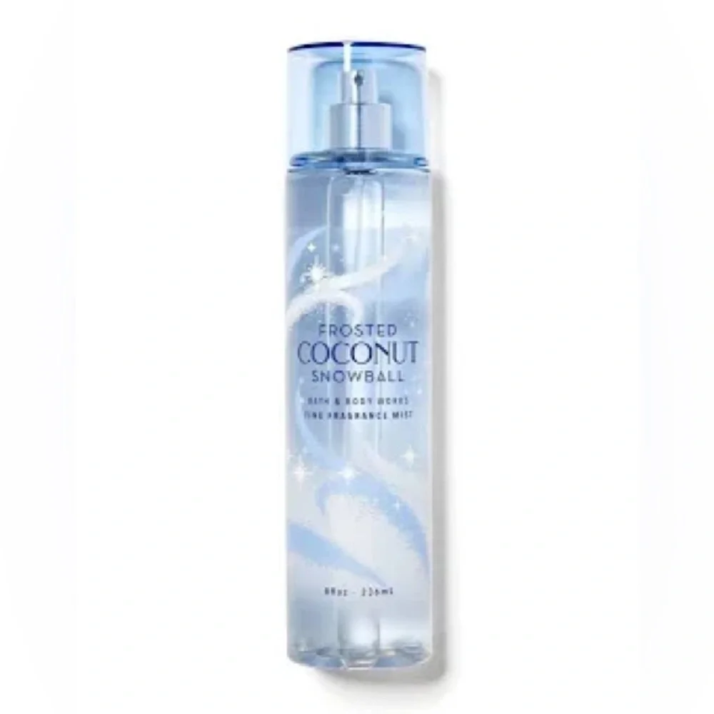 Bath & Body Works Coconut Snowball Fragrance Mist - Blue and White NEW